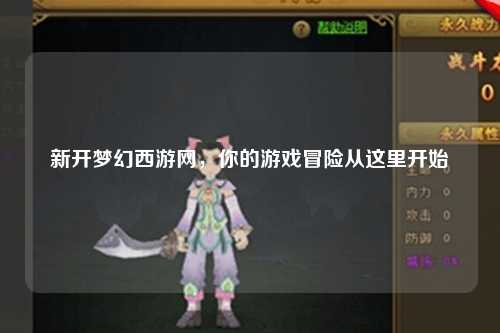 新開(kāi)夢(mèng)幻西游網(wǎng)，你的游戲冒險從這里開(kāi)始