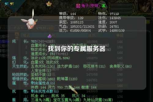 找到你的專(zhuān)屬服務(wù)器