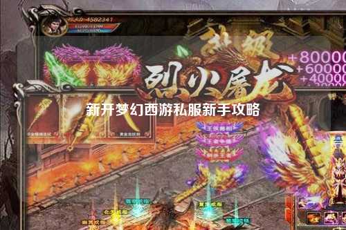 新開(kāi)夢(mèng)幻西游私服新手攻略