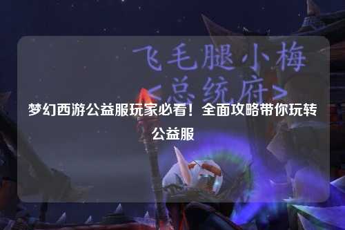 夢(mèng)幻西游公益服玩家必看！全面攻略帶你玩轉公益服