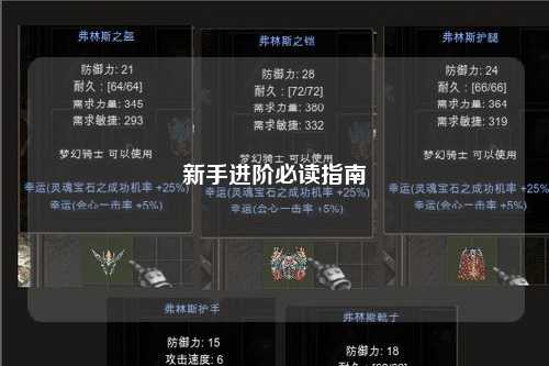 新手進(jìn)階必讀指南