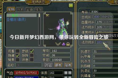 今日新開(kāi)夢(mèng)幻西游網(wǎng)，帶你玩轉全新冒險之旅