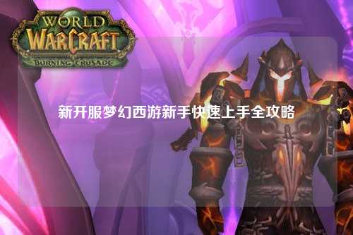 新開(kāi)服夢(mèng)幻西游新手快速上手全攻略