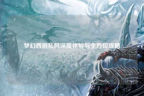夢(mèng)幻西游私網(wǎng)深度體驗與全方位攻略