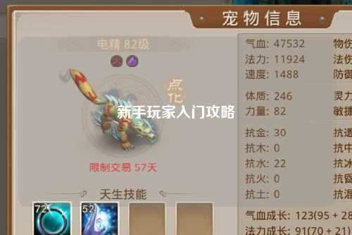 新手玩家入門(mén)攻略