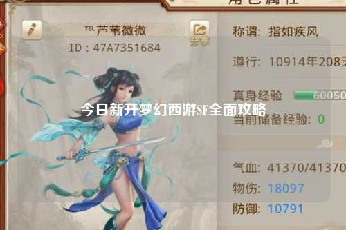 今日新開(kāi)夢(mèng)幻西游SF全面攻略