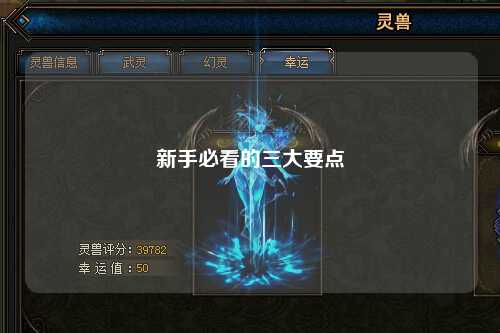 新手必看的三大要點(diǎn)